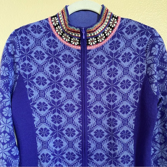 Icelandic Design Sweater Purple Full Zip - Picture 3 of 7